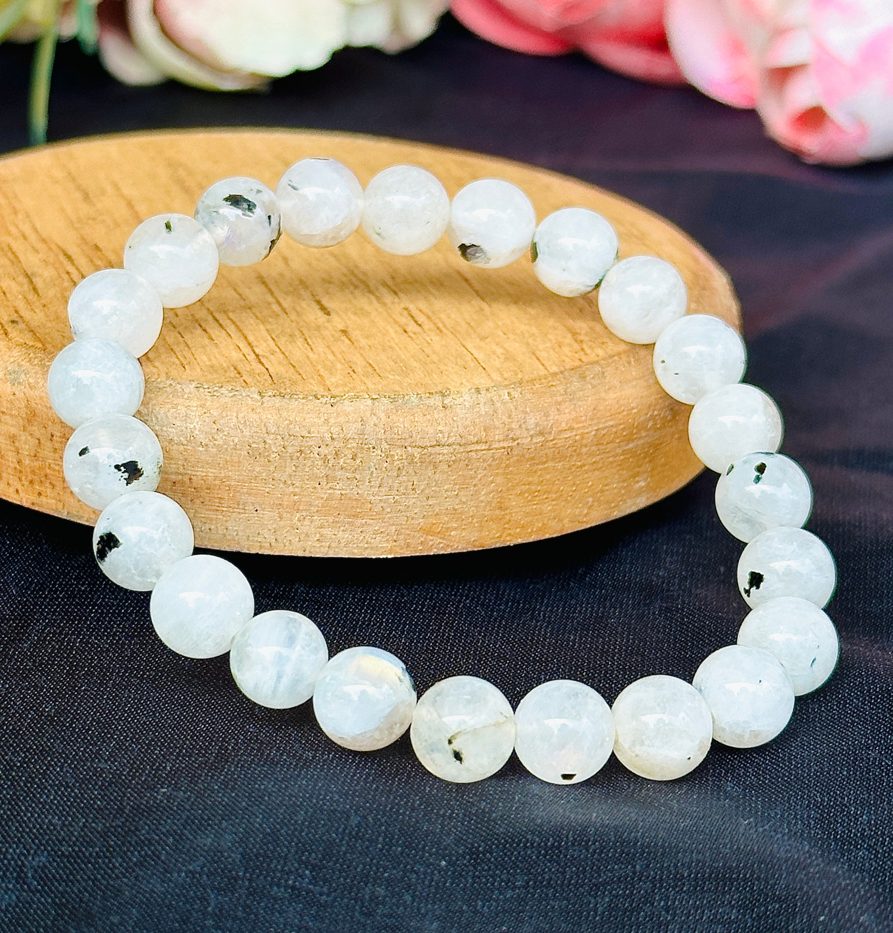 Mental Stress Relief & Confidence Bracelet (MoonStone) – Abhimantrit & Certified
